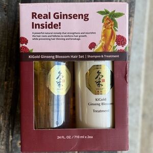 KiGold Ginseng Blossom Shampoo & Treatment 24 Fl oz Duo NEW